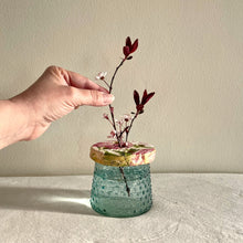 Load image into Gallery viewer, Floral "Frog", lid for arranging flowers, made of paper clay