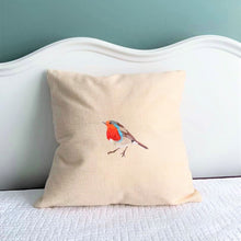 Load image into Gallery viewer, Hand Painted Songbird Pillow