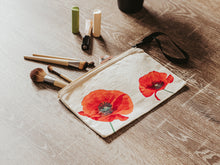 Load image into Gallery viewer, Handpainted Poppies Wristlet