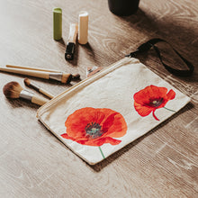 Load image into Gallery viewer, Handpainted Poppies Wristlet