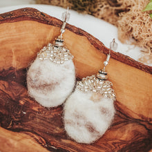 Load image into Gallery viewer, Felted Teardrop Dangle Earrings