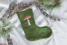 Load image into Gallery viewer, Handfelted Toadstool Christmas Stocking