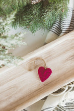 Load image into Gallery viewer, Felted Heart Ornanents