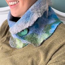 Load image into Gallery viewer, Wearable Felted Art Neckwarmer