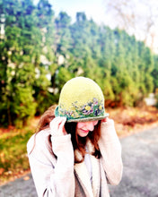 Load image into Gallery viewer, Upcycled Felted Women's Bowler Hat