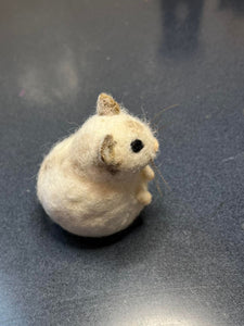 Auka the felted hamster (commissioned piece for Penny Dunn)