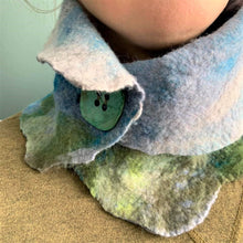 Load image into Gallery viewer, Wearable Felted Art Neckwarmer