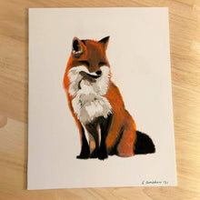 Load image into Gallery viewer, Forest Fox Wall Art, handpainted