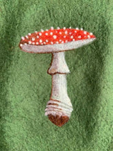 Load image into Gallery viewer, Handfelted Toadstool Christmas Stocking