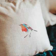 Load image into Gallery viewer, Hand Painted Songbird Pillow